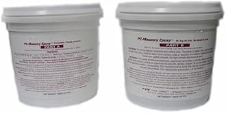 PC Products PC-Masonry Epoxy Adhesive Paste, Two-Part Repair, 128 oz in Two Pails, Gray 71120