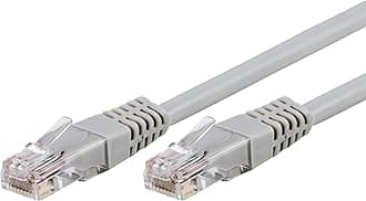 Philips Cat6 Ethernet Cable, Extra Long 25 Ft Cord, 10 Gbps, 250Mhz, Gold Plated RJ45M Connector, for Computer, Game Console, Cable/DSL Modem, Network Switch, Streaming Device, Gray, SWR3683GR/37