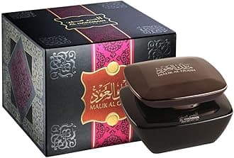 Haramain Malik Al Oudh 75g Premium Bakhoor | Authentic Arabian Incense with Agarwood & Woody Notes | Long-Lasting Oriental Home Fragrance by Al Haramain