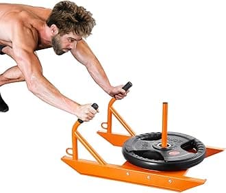 VEVOR Weight Training Pull Sled, Fitness Strength Speed Training Sled, Steel Power Sled Workout Equipment for Athletic Exercise and Speed Improvement