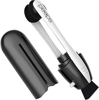 - Peeps Glasses Cleaner - for Eyeglasses, Reading Glasses, and More - Lens Cleaner with Carbon Microfiber Tech-Injected Black-3 Count (Pack of 1)