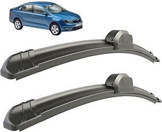 Caronix Windshield Car Wiper Blades Compatibility With Skoda Rapid (Model : 2013-2019), Rapid Wiper Blades - Set of 2Pc (D-24,P-16)