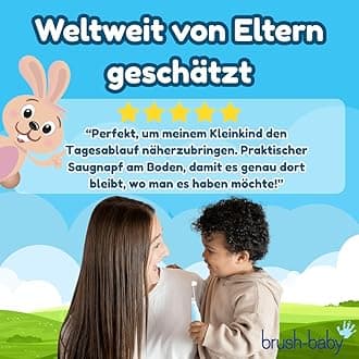 Brush Baby BabySonic Electric Toothbrush for Ages 0-3 Years - Includes 2 Sensitive Brush Heads (Pink)