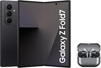 Galaxy Z Fold7 with Buds3 Pro,Thin and Light Foldable Design,Large Screen,200MP Camera,256GB Storage,12GB Memory,4400 mAh Battery,Jetblack,3 Year Extended Warranty (UK Version)