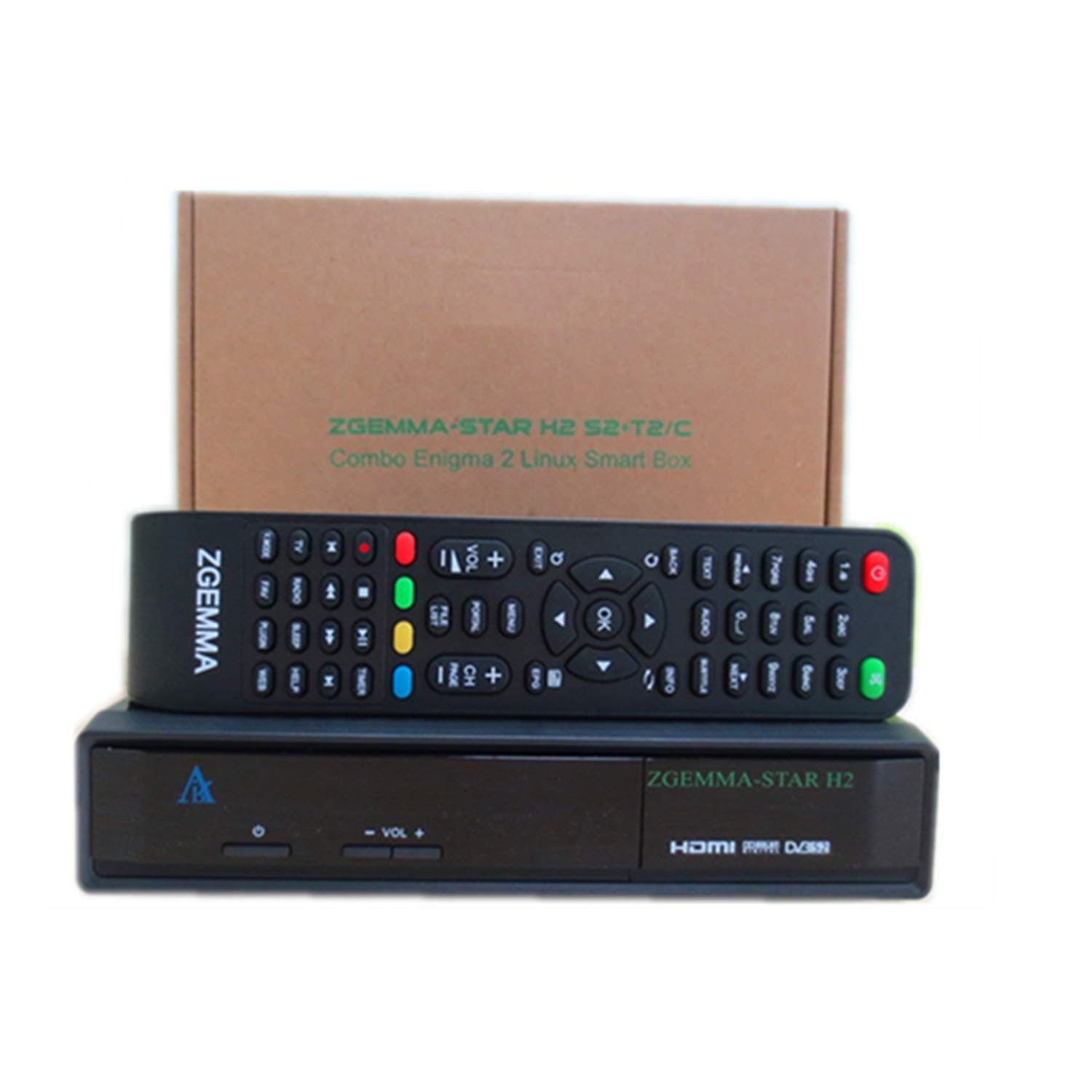 ZGEMMA-STAR H2 Enigma2 Linux OS DVB-S2+DVB-T2/C Combo Satellite Receiver HD FTA