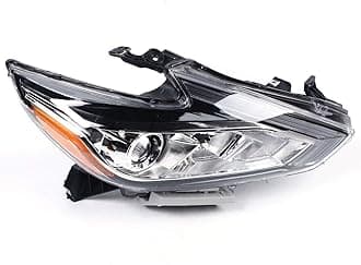 Halogen Headlights Headlamps Assembly For 2016-2018 Nissan Altima 2.5L Base/S/SR/SV/SL NON-3.5L Models Front Head Light Lamp, 260609HS0A 260109HS0A (Passenger Side)