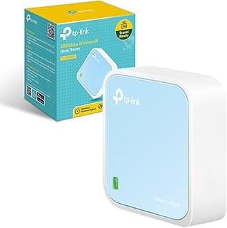 TL-WR802N Wireless Travel WiFi Router, N300 WLAN Nano Portable WiFi Booster, Support Access Point, TV Adapter, Client, Range Extender, Repeater, Hotspot Operation Modes, Pocket-size