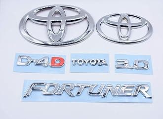 CAR Badge Emblem Monogram Logo Decal Wrap Sticker 3D Symbol Graphic kit Compatible with FORTUNER