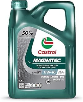 Castrol MAGNATEC 0W-16 (3.5L Pack) - Full Synthetic Engine Oil for Petrol/CNG, Hybrid and Diesel Cars (3.5L)