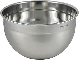 Tovolo XL Mixing Bowl Stainless Steel 7 Quart Extra Large Metal Mixing Bowls, Dishwasher Safe Big Deep Metal Bowl for Baking and Cooking Prep with Easy Pour Lip, Bowl for Salad Mixing Bread Kneading