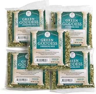 MySALT Green Goddess Salad Dressing Mix – 5 Pack – Sodium-Free Dry Mix, Low S...