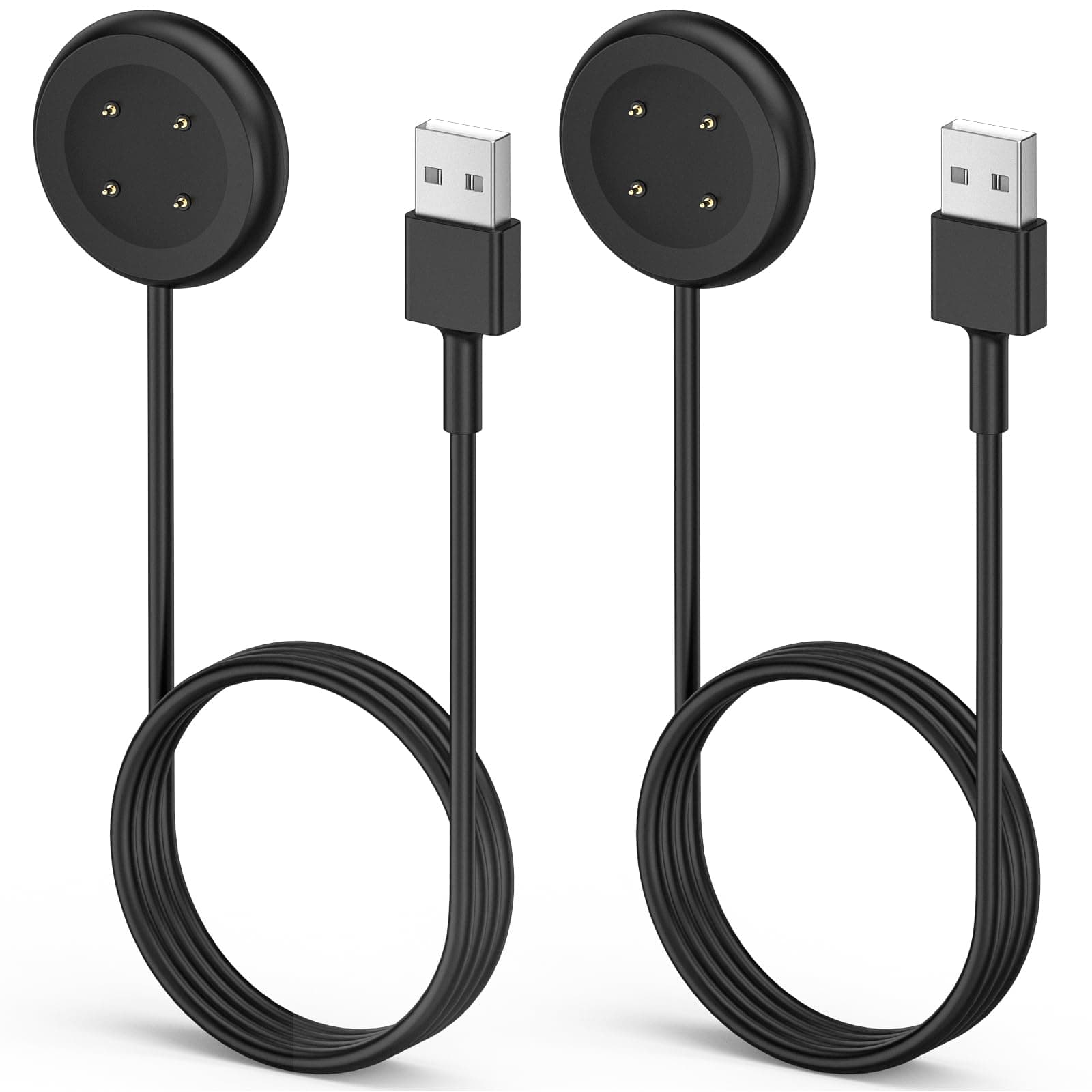 BLIKEJIN 2-Pack Charging Cable for Google Pixel Watch 2/3 and Fitbit Ace LTE Replacement Charger (USB-A)