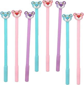 Fashion Cute Colorful Kawaii Lovely Colorful Animal Tiger Gel Ball Pens Office School Supply Stationery Pen(8PCS)