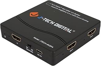 HDMI Splitter 4K 60Hz 1X4 Multi-Resolution Output (MRO) HDMI 2.0 Splitter Supports downscale HDR HDR10 / Dolby Vision 4K@60Hz 4:4:4 HDCP2.3 2.2 (JTECH-4KSP4)
