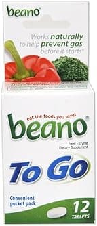 Beano Tablets To Go, 12 Count