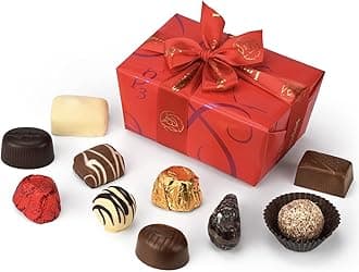 Leonidas Belgian White, Milk & Dark Chocolate Gift Box - 1 lb / 453 g - Birthday Thank You Anniversary Congratulations Gift Basket Gold Ribbon Gourmet Candy Assortment
