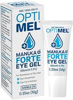 Optimel Manuka Honey Forte Eye Gel 10g - Dry Eye Treatment & Relief Eyelid Gel - Blepharitis, Corneal