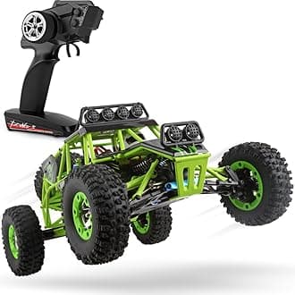 RC Cars 1/12 Scale 2.4G 4WD High Speed Electric All Terrain Off-Road Rock Crawler Climbing Buggy RTR for Kids and Adults