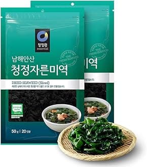 2 Packs - Dried Seaweed (Sea Mustard), Pre-cut sliced for Soup and Salad (1.7Oz/50g)