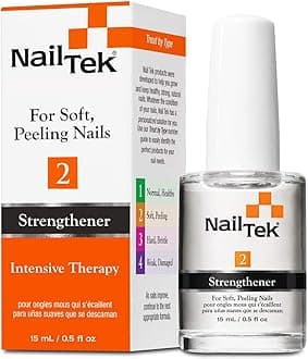 Nail Tek Intensive Therapy 2- For Weak, Thin, Soft, Peeling Nails, with Protein Formula, Reinforces, Thickens Nails, Promotes Strength and Flexibility, 0.5 Ounce - 1 Pack