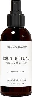 Muse Apothecary Room Ritual - Aromatic and Relaxing Room Mist, 8 oz, Infused with Natural Essential Oils - California Citrus