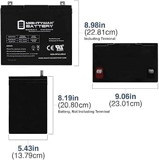 Mighty Max Battery 12V 55AH Battery for Golden Technologies Alante Compass TRO Power Chair