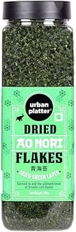 Urban Platter Dried Aonori Flakes, 100g (Dried Green Laver, Umami Enhancer, Nori Flakes, Authentic Japanese Seasoning for Ramen, Okonomiyaki, Yakisoba, Onigiri and Udon)