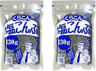 Kurakon Salted Kombu Japanese Kelp Pickles 4.58oz(130g) Pack Of 2