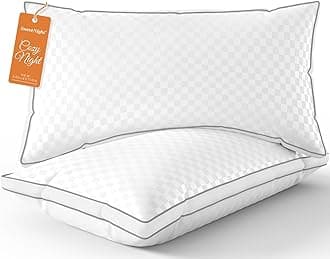 SweetnightCozy Night Pillows, Queen, White 2 Count