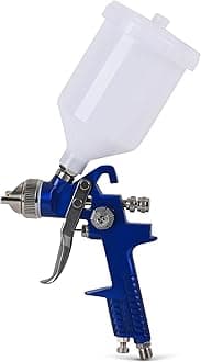 Dedoes - 1.4 mm HVLP Spray Gun with 600 ml Plastic Cup - Easy Painting Tools - Professional Grade Paint Sprayer for Indoor or Outdoor Applications - Consistent Finish - Innovative Paint Supplies