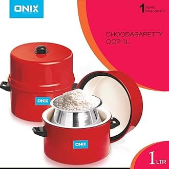 ONIX enthusing generations OCP-1L Aluminium Rice Cooker with Pot (1 Litre Choodarapetty)
