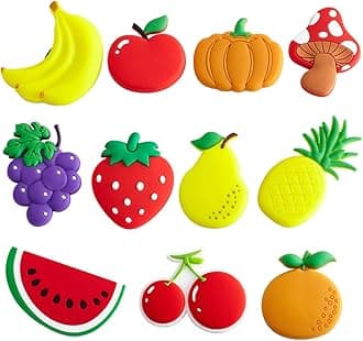Waterproof PVC Refrigerator Magnet Stickers - Cut Fruit Design Strong Hold for Photos Notes & Decorations