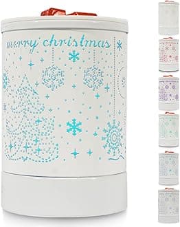 EnaromaEnaroma White Christmas Electric Fragrance Wax Melts Warmer Oil Melter Scented Tart Burner for Home Decor