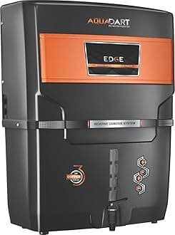 AquaDart Zinc Copper Alkaline Water Purifier For Home & Office | RO+UV+UF+TDS Taste Adjuster | Suitable for Borewell, Tanker & Municipal Water | Made In India | Automatic Function (EDGE)