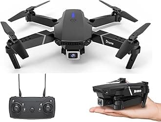 Foldable Remote Control Drone with Camera HD Wide Angle Lens Optical Visual Hovering with 1800Mah Battery WiFi FPV 4-Axis Camera with Dual Flash Lights
