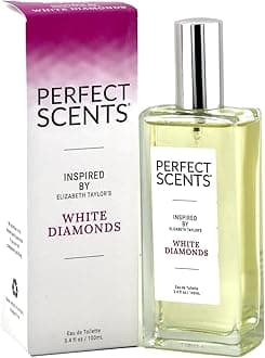 Perfect Scents Fragrances – Inspired by Elizabeth Taylor’s White Diamonds Eau de Toilette, 3.4 fl oz