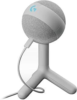 Yeti Orb Condenser RGB Gaming Mic with LIGHTSYNC, USB Mic for Streaming, Cardioid for PC/Mac - Off White