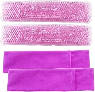 Perineal Cooling Pad, Postpartum Cold Packs Gel Bead Ice Pack Cold Therapy for Women After Pregnancy and Delivery, 2 Ice Pack and 3 Cover (Purple)