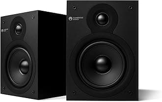Cambridge Audio SX-50 Bookshelf Speaker | 100 Watt Home Theater Compact Speaker Pair (Matte Black)