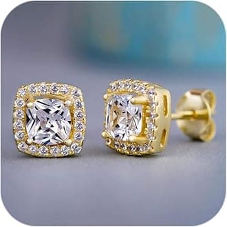 Diamond Earrings for Women 2025 Trendy 925 Silver Hypoallergenic Colorful Earrings Wedding Jewelry Birthday Gifts for Her