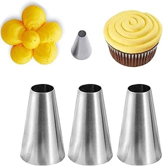 Round Tip for Macarons,Round Decorating Piping Tip #12,3 Pcs