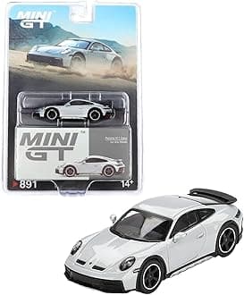1:64 Diecast Model Car Compatible with Mini GT Porsche 911 Dakar Ice Gray Metallic Limited Edition MGT00891