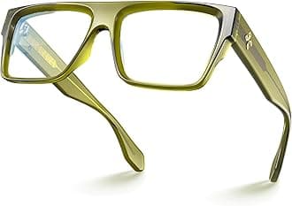 VISOONE Square Full Rim Blue Light Blocking Glasses Large Fashion Computer Multi Colors Eyeglass Frame Women Men ALBA