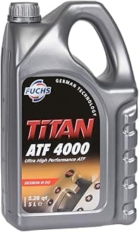 Fuchs TITAN ATF 4000 5L Automatic Transmission Oil, High-Performance, DEXRON III Licensed, 4.58 kg
