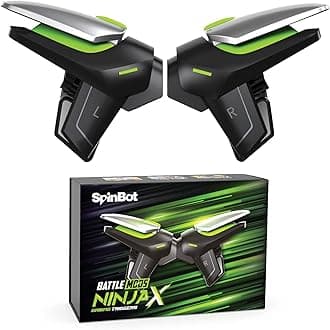 SpinBot BattleMods NinjaX | Mobile Gaming Triggers | 5X Faster with Capacitive Conduction | for BGMI/Free Fire Max/COD Mobile - (Black)