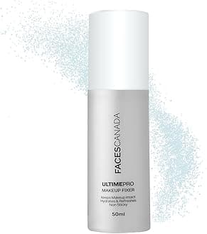 Faces Canada Ultime Pro Makeup Fixer, 50 ml | Long Lasting Makeup Setting Spray | Keeps Makeup Intact | Hydrates, Soothes & Refreshes Skin | Hyaluronic Acid & Vitamin E Enriched | No Alcohol