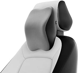- Ultimate Car Neck Rest Pillow| Ultrasoft Pillow for Comfortable Rides | Superior Neck Support Cushion | Relieves Neck Pain | Hi-Per Foam Head Rest Pillow with Washable Velvet Cover | Grey