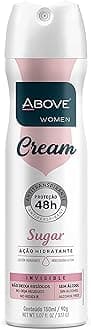 ABOVE 48 Hours Antiperspirant Deodorant, Cream Sugar, 3.17 oz - Spray Deodorant for Women - Patchouli, Oak Musk, and Citrus Notes - Stain-Free