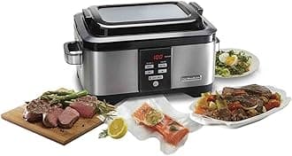 Hamilton Beach Professional Sous Vide Water Oven & Slow Cooker, 6 Quart Programmable, Stainless Steel (33970)