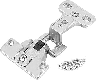 Folding Door Hinges, Zinc Alloy 270 Degrees Door Folding Hinge Wardrobe Furniture Hinge Accessories for Fixing (Movable)